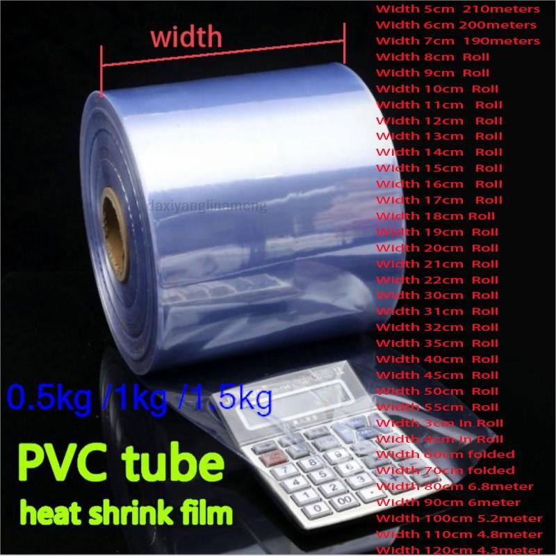 Cellophane Wrap Clear - Tubo termo retrátil de pvc, 0.5-1.5kg,