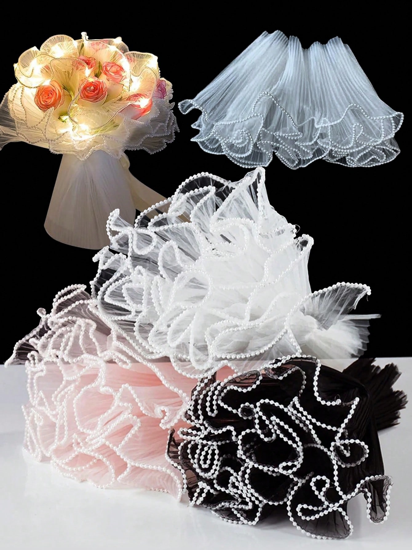 Florist Supply Paper - Papel de embrulho com borda de