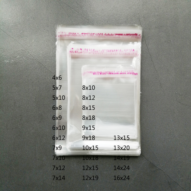 Cellophane Wrap Clear - Saco de plástico transparente do celofane