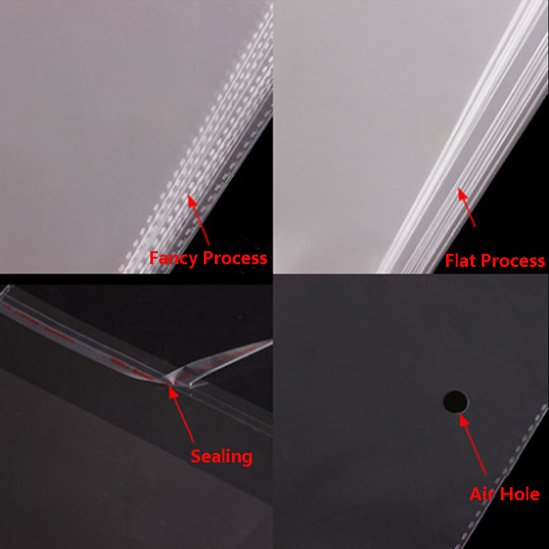 100 pces saco de plástico clar - Cellophane Wrap Clear avaliação e preço