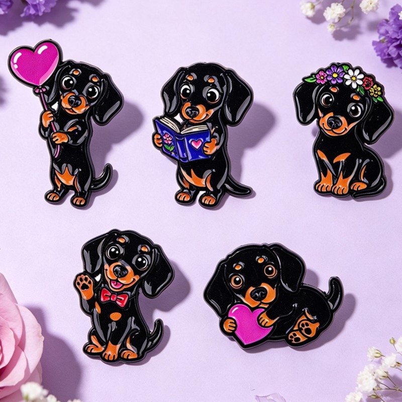 Conjunto de 5 Pins de Esmalte  - Florist Supplies avaliação e preço