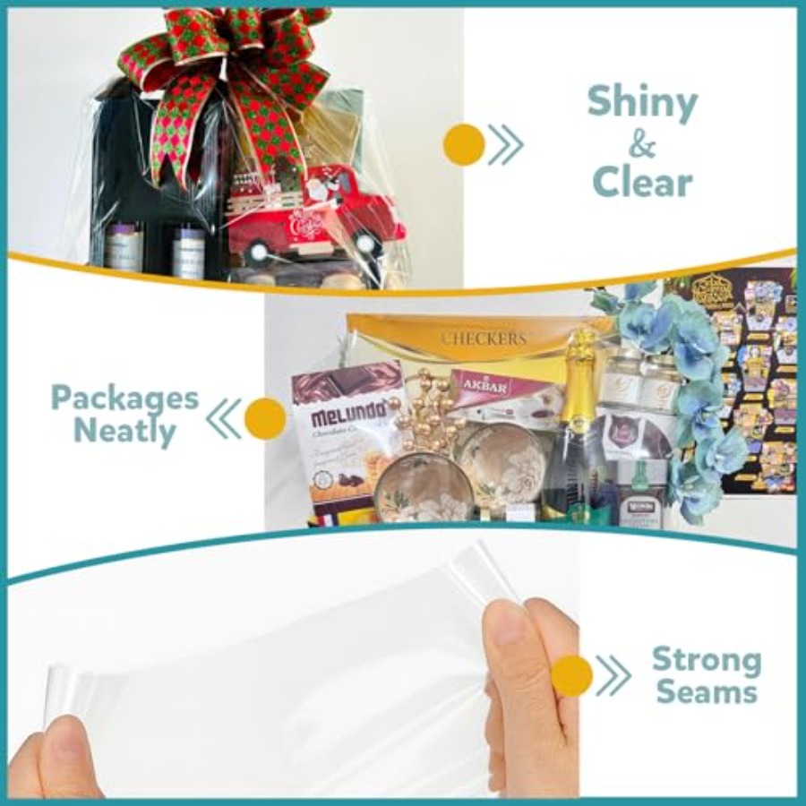 Sacos de Plástico para Embalar - Cellophane Wrap Clear avaliação e preço