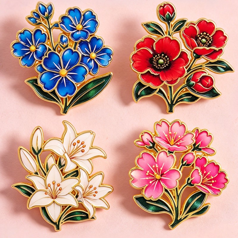 Broche Esmaltado Vintage Fofo  - Florist Supplies avaliação e preço