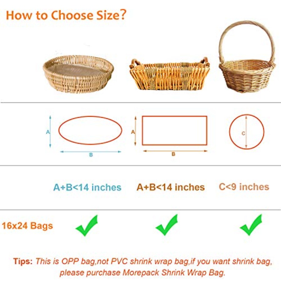 Sacos de Celofane, 16x24 Poleg - Cellophane Wrap Clear avaliação e preço