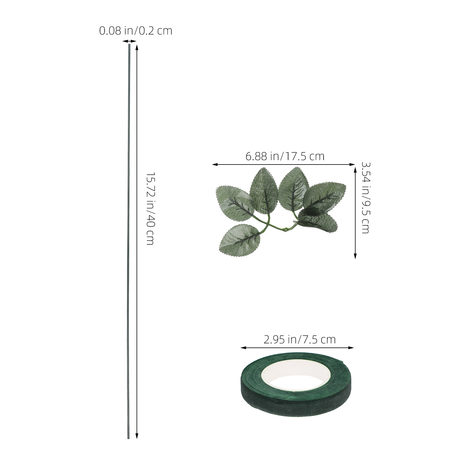Kit de Arranjo Floral com 20 P - Floral Tape Green avaliação e preço